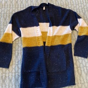 Navy stripe cardigan